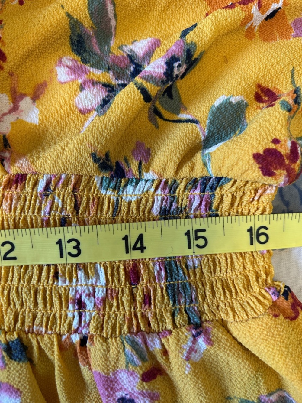 Alyx Yellow Floral V-Neck Sleeveless Wide Leg Jumpsuit XL New - Picture 7 of 12